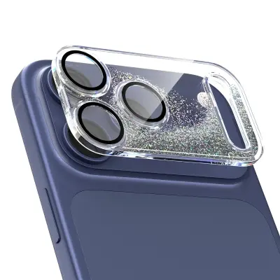 PC Štitnik za leću kamere kompatibilan s iPhone 17 Pro Max - Otporan na ogrebotine i udarce Srebrna