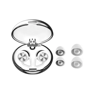 Čepići za uši koji poništavaju buku - Bullet Head Pro - Rhombus Accessories Bijela + Srebrna