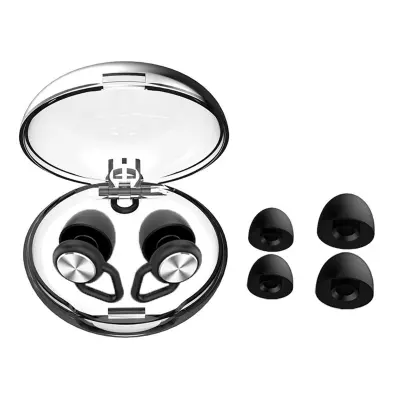 Čepići za uši koji poništavaju buku - Bullet Head Pro - Rhombus Accessories Crna + Srebrna