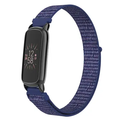 Najlonska omčasta narukvica kompatibilna s Fitbit Luxe pametnim satom - Podesiva sportska narukvica Plava