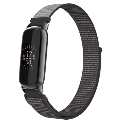 Najlonska omčasta narukvica kompatibilna s Fitbit Luxe pametnim satom - Podesiva sportska narukvica Siva