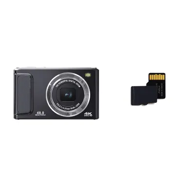 DC308 Digitalni fotoaparat s 32GB TF karticom (EU utikač) Crna