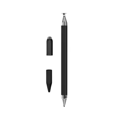 3-u-1 magnetski kapacitivni stylus za tablete i telefone - univerzalna olovka za zaslon osjetljiv na dodir Crna