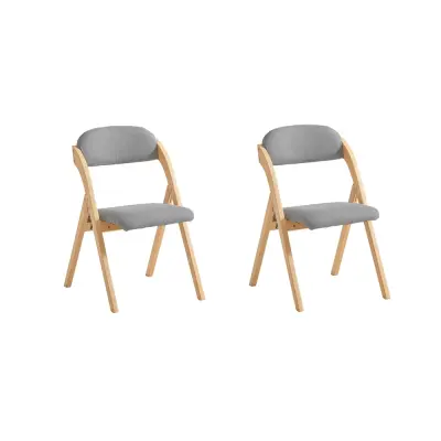 Sklopiva Drvena Barska Stolica Ergonomski Naslon Periva Sjedalica 47.5x59x77cm FST92-NX2