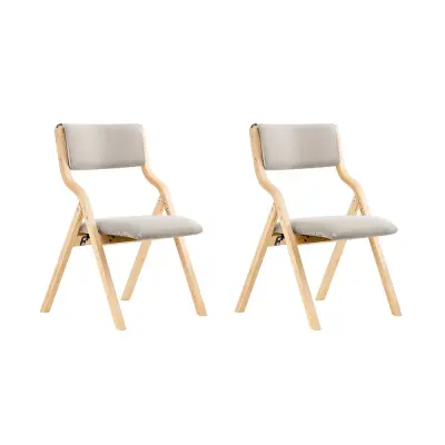 Sklopiva Vrtna Stolica s Uđušenim Sjedalom i Naslonom Smeđa 48x54x80cm FST40-HGX2