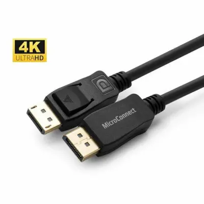 MicroConnect 4K DisplayPort 1.2 kabel, 1m, 4K60Hz, 21.6Gbps