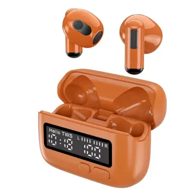 BB Style Retro Digitalni Zaslon Bluetooth Slušalice BPG - Bežične In-Ear Slušalice Narančasta