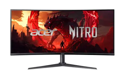 Monitor 34" ACER Nitro XZ340CUJ0, UM.CX0EE.009, VA UWQHD, 120Hz, 5ms, Adaptive Sync, 2x HDMI, DisplayPort, Zvučnici, Zakrivljen