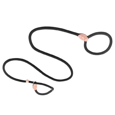 Crni povodac za pse - 150 cm dug, promjera 8 mm - PP remenje Crna