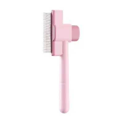 Pet Comb One-Key Hair Removal Ružičasta