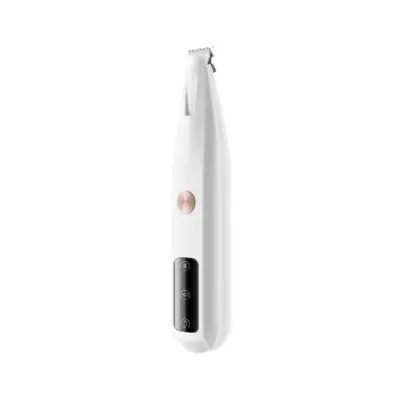 Pet LED Light Hair Trimmer (Bijeli sa setom glava oštrica) - Siguran, učinkovit i vodootporan Bijela