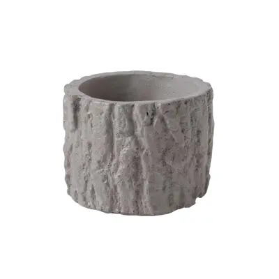 Zdjelica za hranu za gmazove, kutija za hranu za gmazove, zdjelica panj - prirodna cementna zdjelica za hranjenje Siva