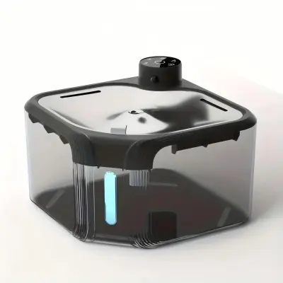 Automatska fontana za vodu za kućne ljubimce - USB punjiva, biološki senzor, trostruki način rada Prozirna