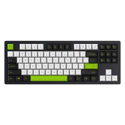 87-Tipke Trostruki Način (Bluetooth/2.4G/Žičani) Punjiva Mehanička Tipkovnica - Zamjenjiva bez lemljenja, RGB pozadinsko osvjetljenje, Ružičasti preki
