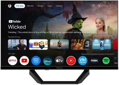 TV TESLA 24E655BHS, 61 cm (24"), DLED IPS, HD Ready Smart TV, Google TV