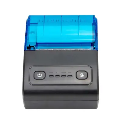 58mm termalni pisač računa USB + Bluetooth - Prijenosno POS rješenje za ispis Crna+Plava