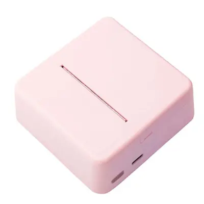 Mini 58mm USB+Bluetooth termalni pisač - Prijenosni ispis računa za Android, iOS i Windows Ružičasta