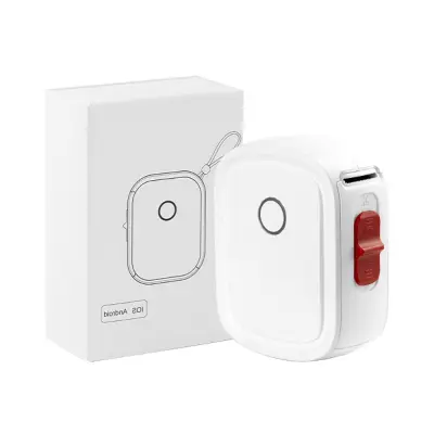 Half-Inch Bluetooth Label Printer - Portable Mini Thermal Sticker Maker, White Bijela