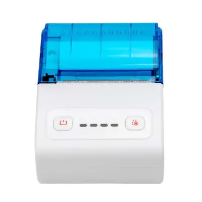 58mm termalni pisač računa USB + Bluetooth - Prijenosno POS rješenje za ispis Plava + Bijela