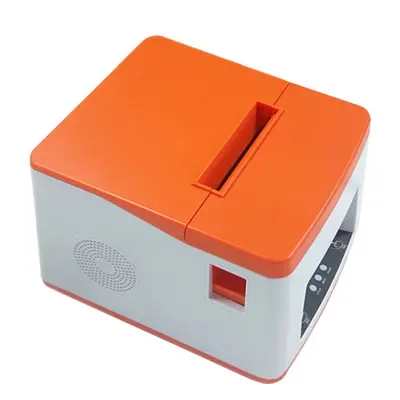 58mm automatski termalni pisač računa s rezačem - USB + Bluetooth povezivost Bijela+Narančasta
