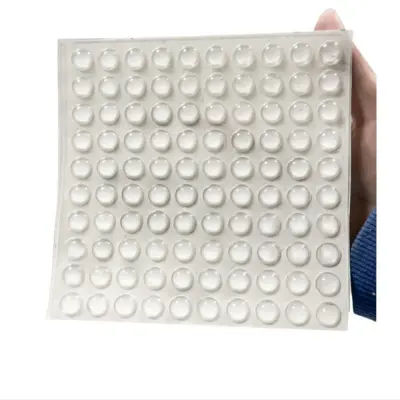 Prozirne naljepnice za zaštitu noktiju na tipkovnici - Visoka prozirnost, kupolasti oblik, 10x3 mm, 100 kom/list Prozirna