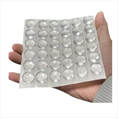 Prozirne naljepnice za tipkovnicu za zaštitu noktiju - 36 naljepnica u obliku kupole, 16x8 mm Prozirna