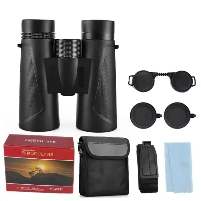 12x42 Crni HD dvogled - Optika velike snage za gledanje na otvorenom Crna