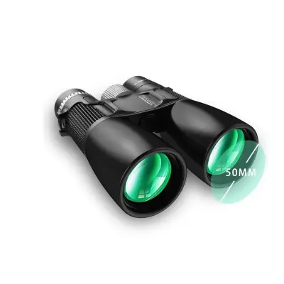 12x50 Metalni dvogled - Visoka snaga, HD vid i noćni prikaz Crna