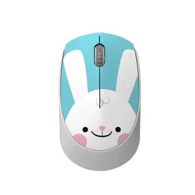 Bežični miš s crtanim likovima Plavi Zec - 2.4G Ergonomski Mini Optički Miš Plava