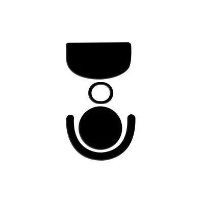 Logitech GPW4/GPX2c Zamjenske nožice za miša - Crni PTFE klizači Crna