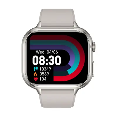 Pametni sat TK17 s monitorom otkucaja srca i fitness trackerom Siva