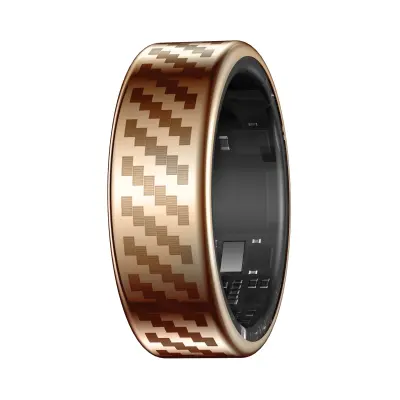 RWFIT pametni prsten: 50m vodootporni fitness tracker s praćenjem otkucaja srca i sna PinkGold