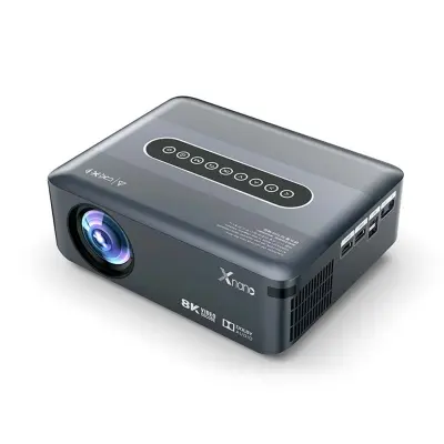 Ultra HD 8K Decoding Projector X1-2/16G (EU Plug) - Gray: Portable Home Theater Siva