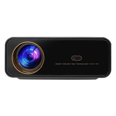 Visokodefinicijski projektor s Google TV-om (EU utikač), izvorna 1080p, 1000 ANSI lumena Crna