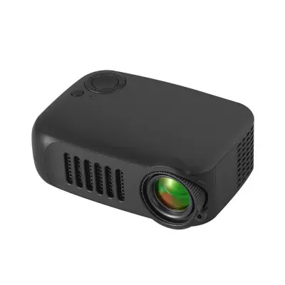 Prijenosni mini projektor EU utikač - Crni, podrška za 1080P, idealan za kućno kino i studentske domove Crna