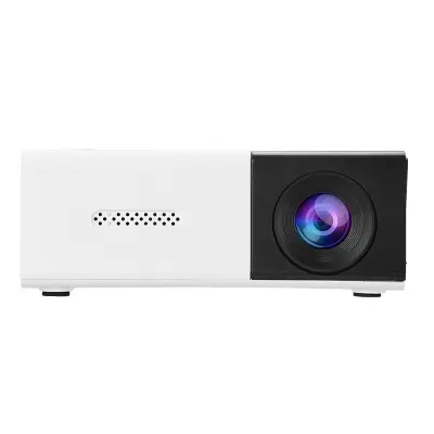Mini 3D projektor za kućno kino, prijenosni, 1080P dekodiranje Crno-bijela