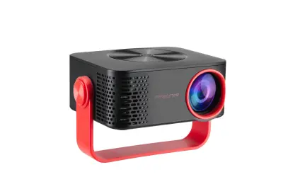 Prijenosni kućni 1080P HD projektor s više opcija povezivanja Crna/Crvena