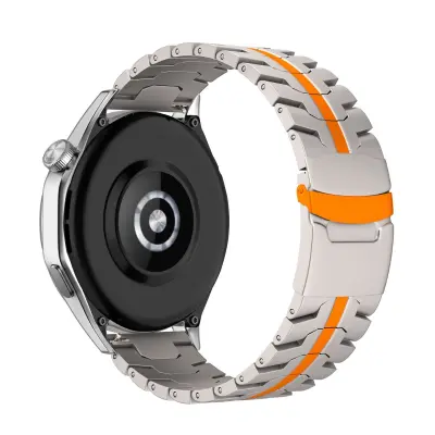 Remen za sat od čistog titana kompatibilan s Huawei Watch 4 Pro, GT5, Watch 3 Pro - 20/22 mm Titanij