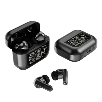 X30 Bluetooth 6.0 bežične slušalice s ANC & ENC poništavanjem buke i dugim trajanjem baterije Siva
