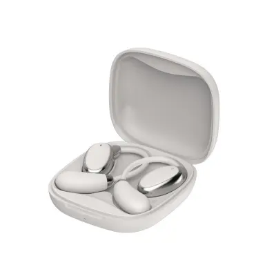 OWS Open-Ear Wireless Bluetooth 5.4 Headphones - Secure Fit, 8H Playtime Bež