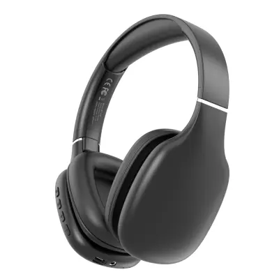 Bežične Bluetooth 5.4 slušalice preko uha - Stereo zvuk, dugo trajanje baterije, uklanjanje buke Crna