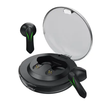 Gaming bežične Bluetooth slušalice s HiFi zvukom i prilagodljivim dizajnom Crna