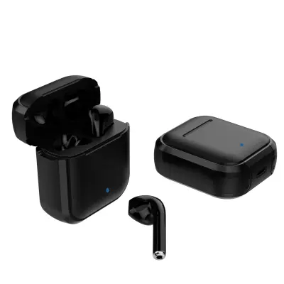 Prave bežične Bluetooth 5.4 slušalice s futrolom za punjenje - Imerzivan zvuk i produženo vrijeme reprodukcije Crna
