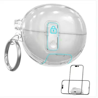 Prozirna TPU zaštitna futrola kompatibilna s Huawei FreeBuds Pro 4 sa stalkom Prozirna