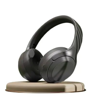 DR83 Klasične crne Bluetooth slušalice preko ušiju Crna