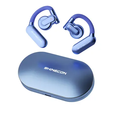 Ljubičaste Bluetooth 5.3 slušalice: dugo trajanje baterije, udobnost Ljubičasta