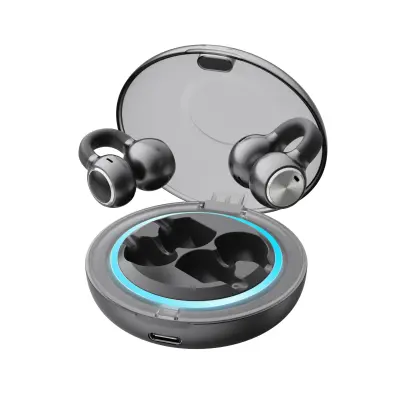 Sportske Bluetooth slušalice s kopčom i otvorenim ušima, HiFi zvukom i prilagodljivim dizajnom Crna