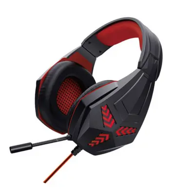 Crvene žičane slušalice - Imerzivne gaming slušalice za PC Crvena