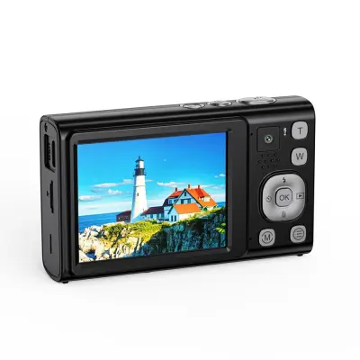 Digitalni fotoaparat visoke razlučivosti sa 6x optičkim zumom i dvostrukom lećom Crna