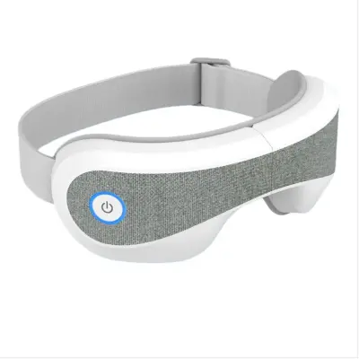 Masažer za oči s zračnim tlakom, vibracijama, grijanjem, Bluetooth glazbom i glasovnim emitiranjem Bijela/Siva